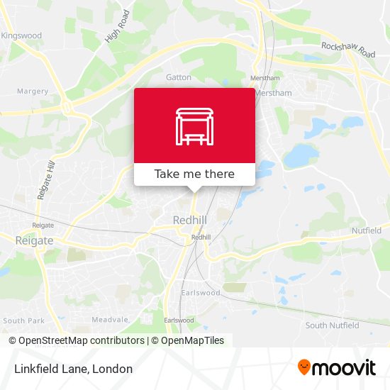 Linkfield Lane map