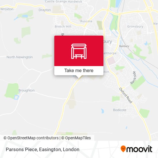 Parsons Piece, Easington map