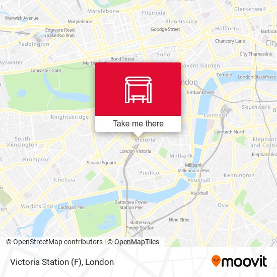 Victoria Station (F) map