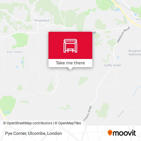 Pye Corner, Ulcombe map