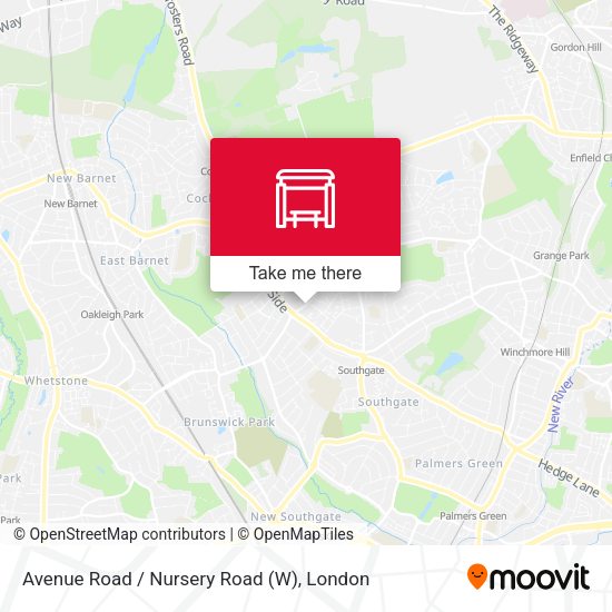 Avenue Road / Nursery Road (W) map