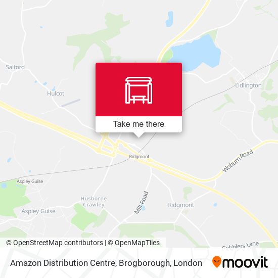 Amazon Distribution Centre, Brogborough map