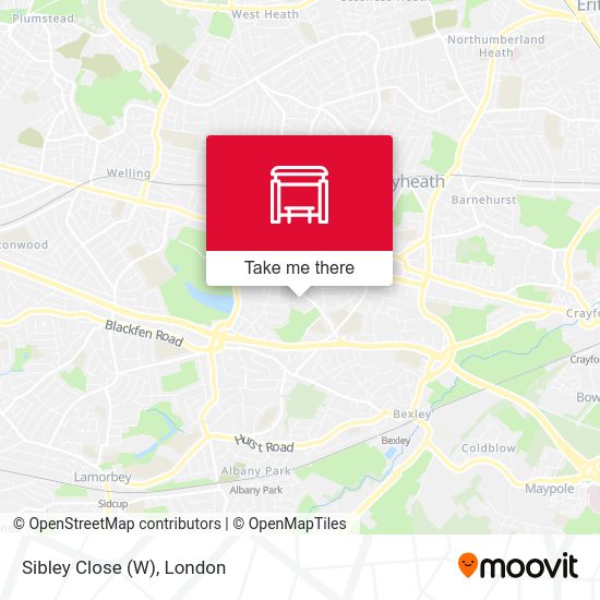 Sibley Close (W) map