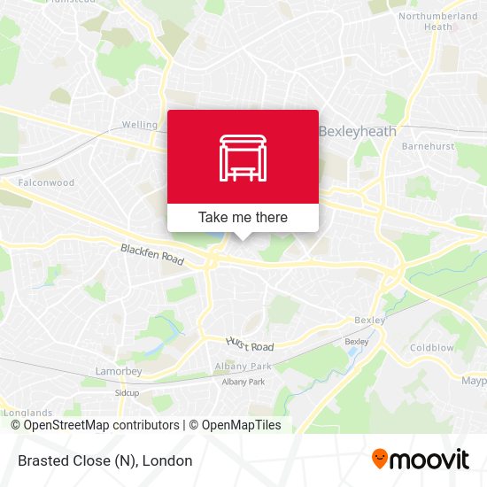 Brasted Close (N) map