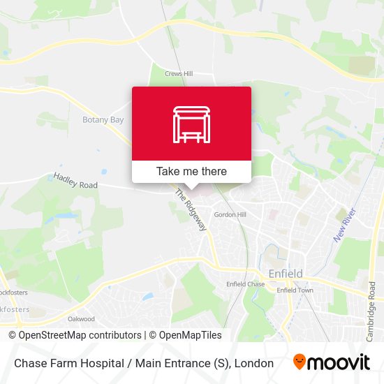 Chase Farm Hospital / Main Entrance (S) map