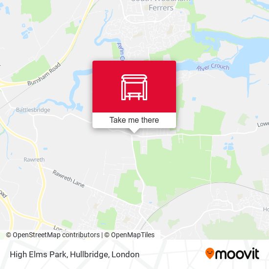 High Elms Park, Hullbridge map