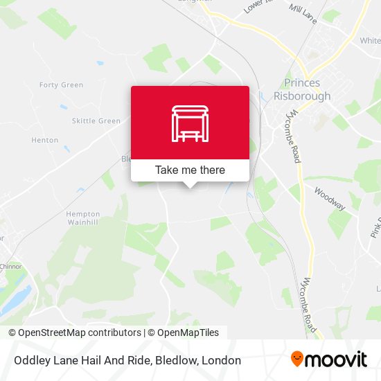 Oddley Lane Hail And Ride, Bledlow map
