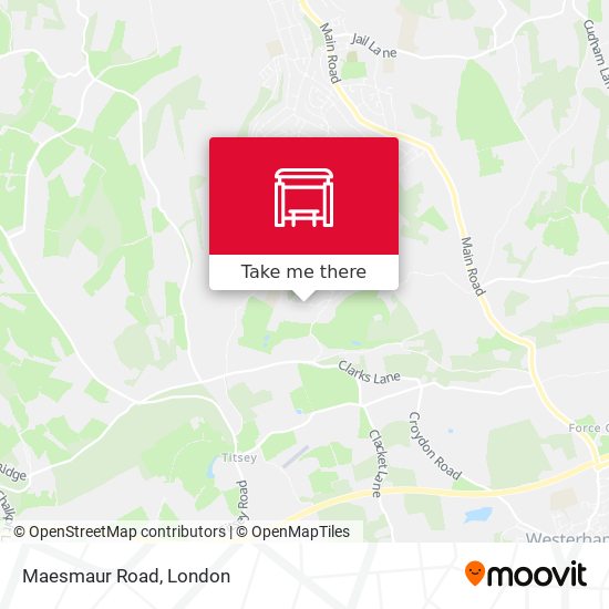 Maesmaur Road map