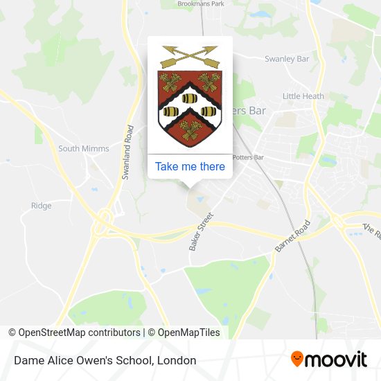 Dame Alice Owen's School map