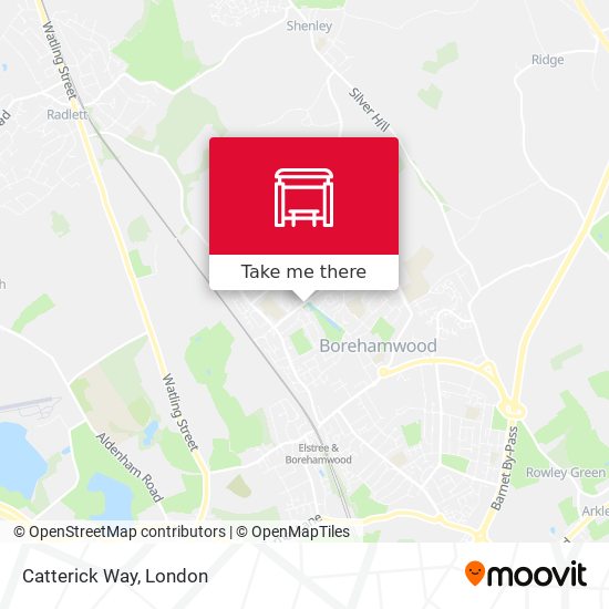 Catterick Way map