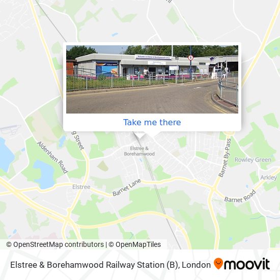 Elstree & Borehamwood Railway Station map