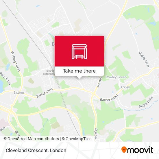 Cleveland Crescent map
