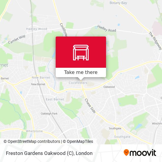 Freston Gardens Oakwood (C) map