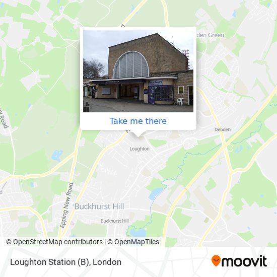 Loughton Station (B) map