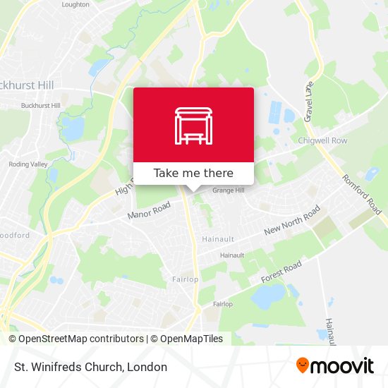 St. Winifreds Church map