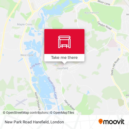 New Park Road Harefield map
