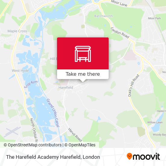 The Harefield Academy Harefield map