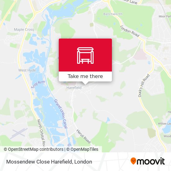 Mossendew Close Harefield map