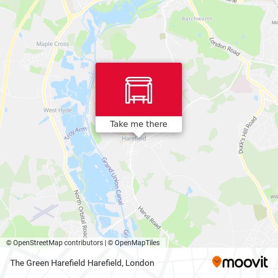 The Green Harefield Harefield map