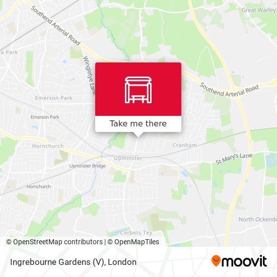 Ingrebourne Gardens (V) map