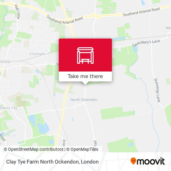 Clay Tye Farm North Ockendon map