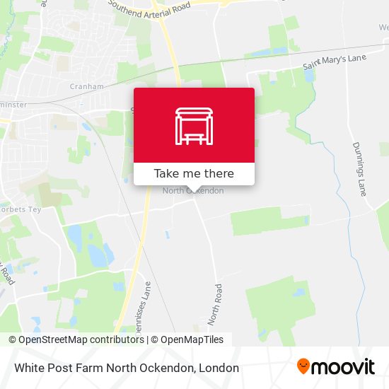 White Post Farm North Ockendon map