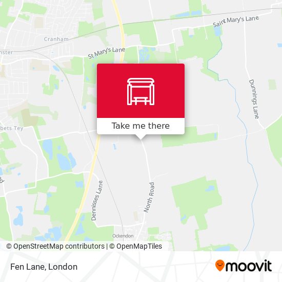Fen Lane map