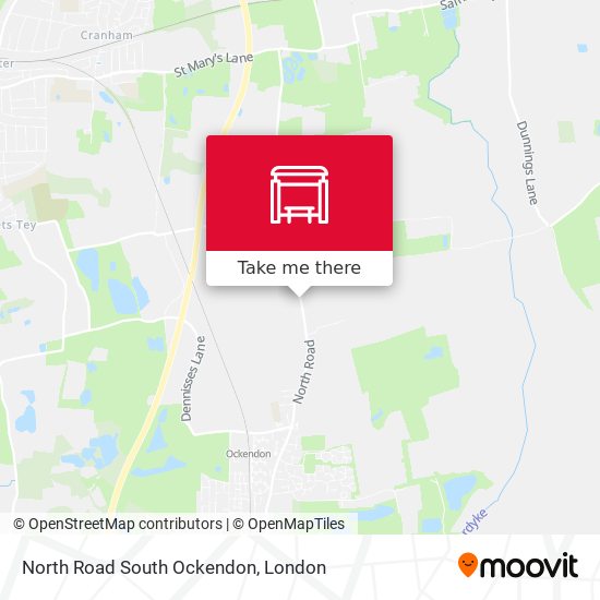 North Road South Ockendon map