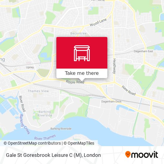 Gale St Goresbrook Leisure C (M) map