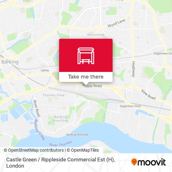 Castle Green / Rippleside Commercial Est (H) map