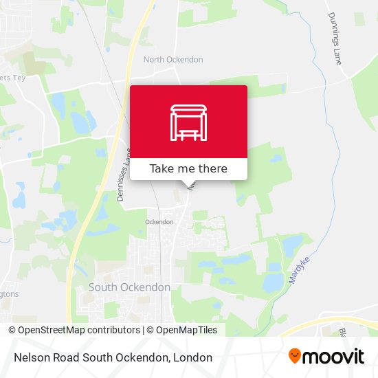 Nelson Road South Ockendon map