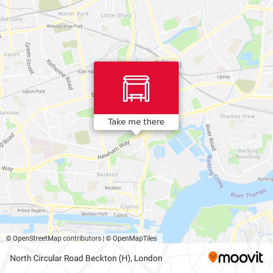 North Circular Road Beckton (H) map