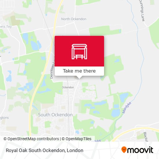 Royal Oak South Ockendon map
