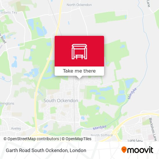 Garth Road South Ockendon map