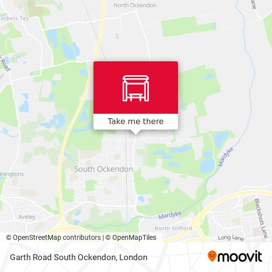Garth Road South Ockendon map