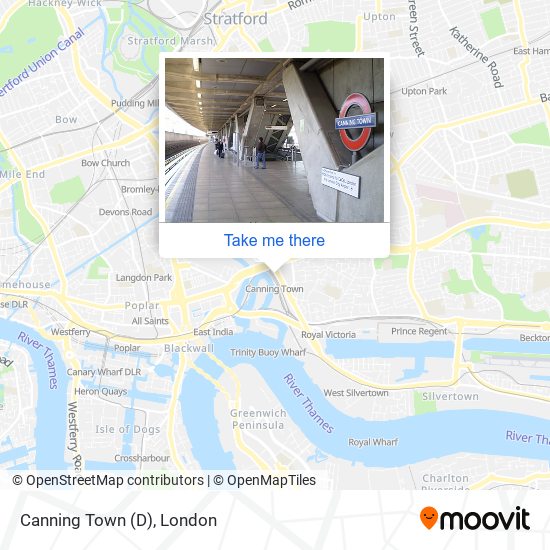 Canning Town (D) map