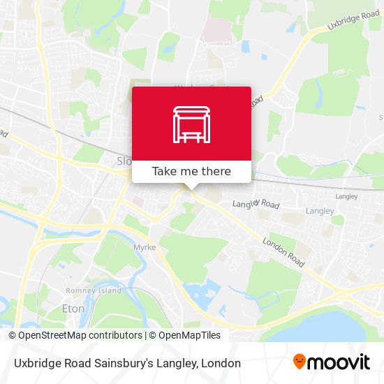 Uxbridge Road Sainsbury's Langley map