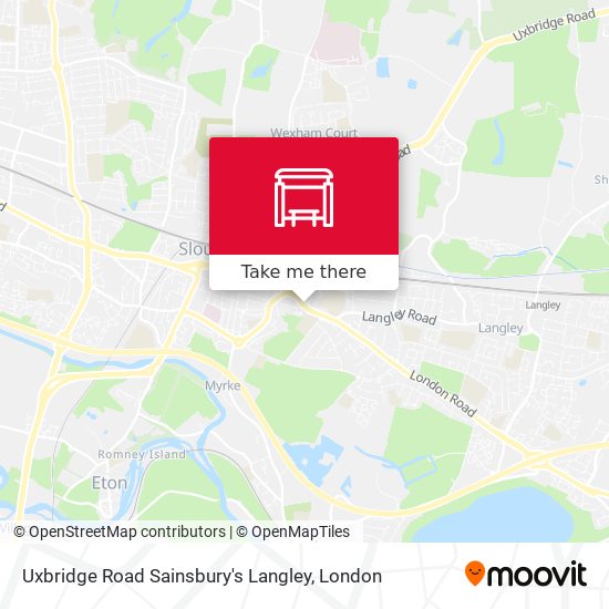 Uxbridge Road Sainsbury's Langley map
