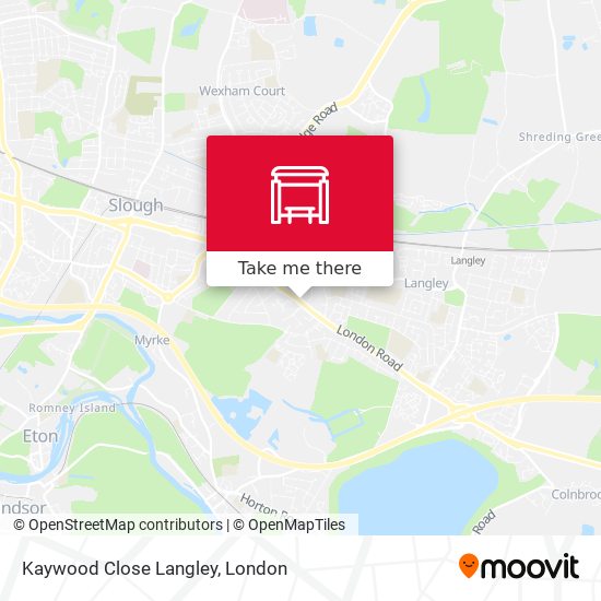 Kaywood Close Langley map