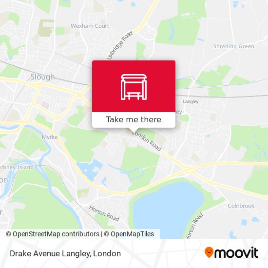 Drake Avenue Langley map