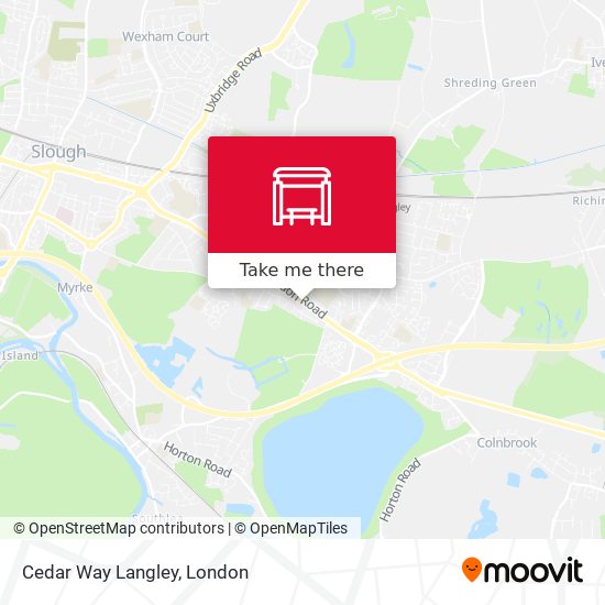 Cedar Way Langley map