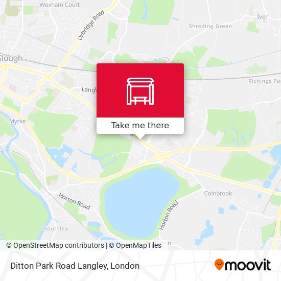 Ditton Park Road Langley map