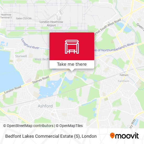 Bedfont Lakes Commercial Estate (S) map