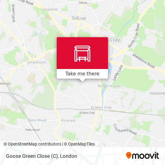 Goose Green Close map