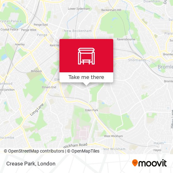 Crease Park map