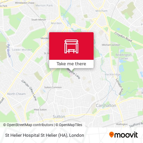 St Helier Hospital St Helier (HA) map