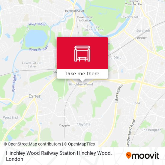 Hinchley Wood Railway Station Hinchley Wood map