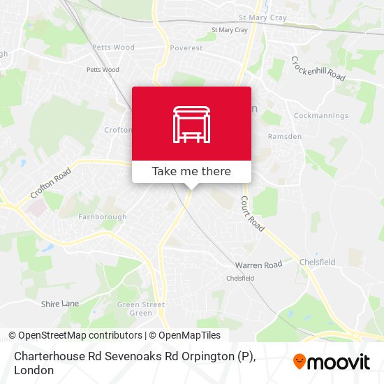 Charterhouse Rd  Sevenoaks Rd Orpington (P) map