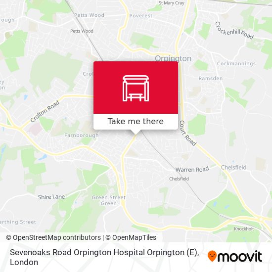 Sevenoaks Road  Orpington Hospital Orpington (E) map