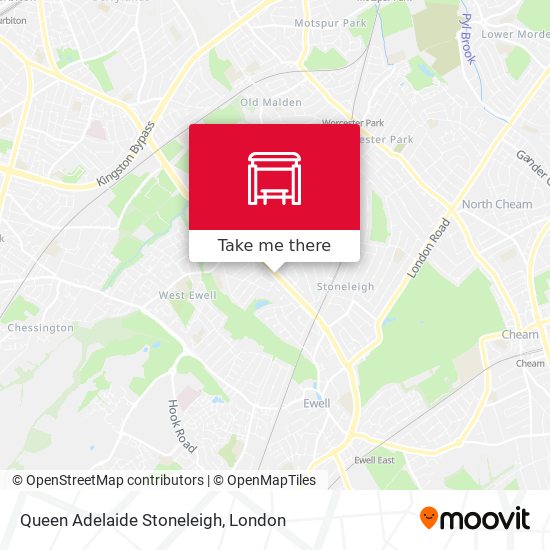 Queen Adelaide Stoneleigh map